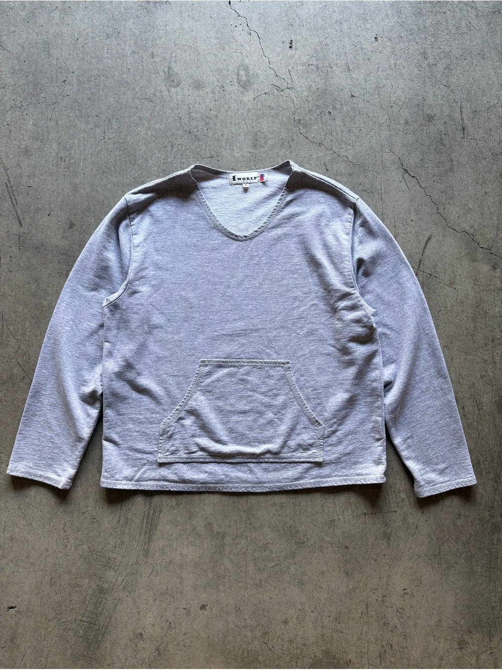 1 World 100% Cotton Vintage Sweater - Made in USA (M)